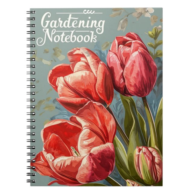Caderno Espiral Tulips Vintage (Frente)
