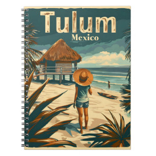 Caderno Espiral Tulum Beach Mexico