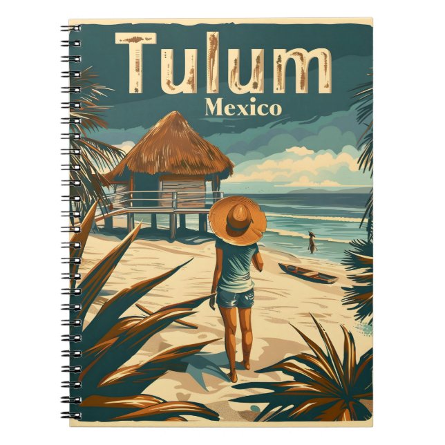 Caderno Espiral Tulum Beach Mexico (Frente)