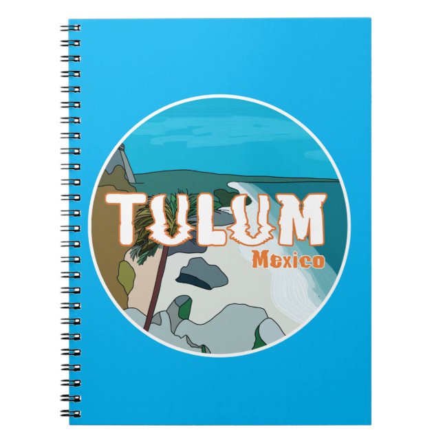 Caderno Espiral Tulum Mexico Excelente Gift Idea (Frente)