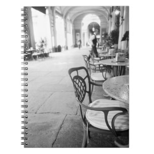 Caderno Espiral Turim Itália, Café e Arcada