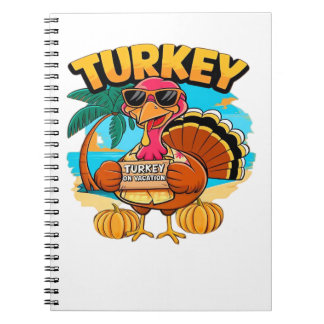 Caderno Espiral Turkey on Vacation in Jamaica Classic T-Shirt.png