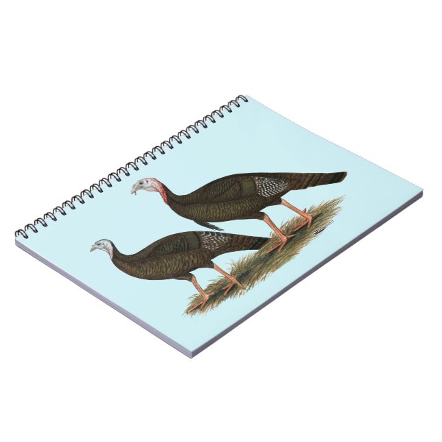 Caderno Espiral Turkeys East Wild Pair (Left Side)