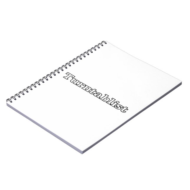 Caderno Espiral Turntablist (Left Side)