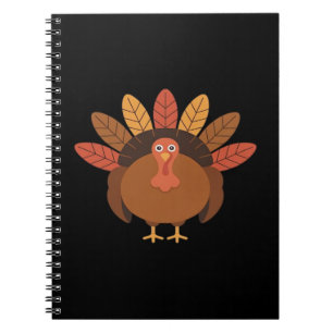 Caderno Espiral Turquia de Ação de Graças - Classe Clássica de Fér