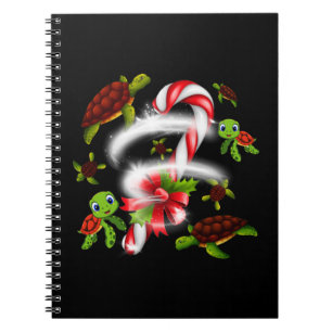 Caderno Espiral Turtle Gift   Doces de Tartaruga Doce Natal