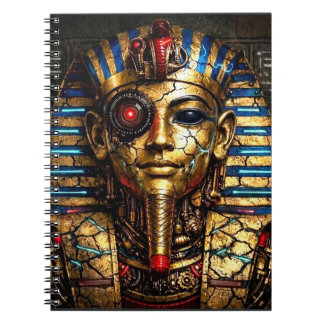Caderno Espiral Tutankhamun 2.0: The Cyber King