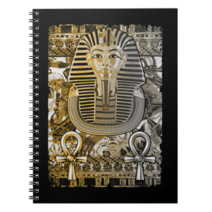 Caderno Espiral Tutankhamun Antigo Egito Faroah King Tut Ankh