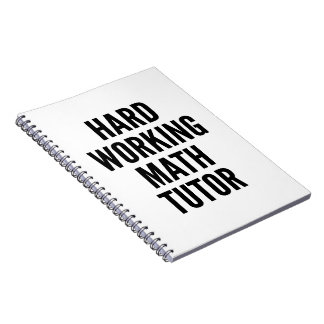 Caderno Espiral Tutor de Matemática de Trabalho do duro