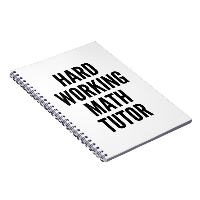 Caderno Espiral Tutor de Matemática de Trabalho do duro (Lado Direito)
