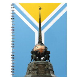 Caderno Espiral TUVA - notebook Centro do Monumento e Bandeira da