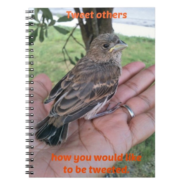 Caderno Espiral Tweet outro (Frente)