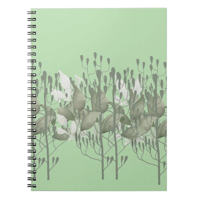 Caderno Espiral Twigs e folhas (Frente)