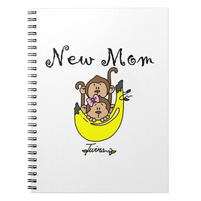 Caderno Espiral Twin Boy e GIrl Novas ofertas da mãe (Frente)