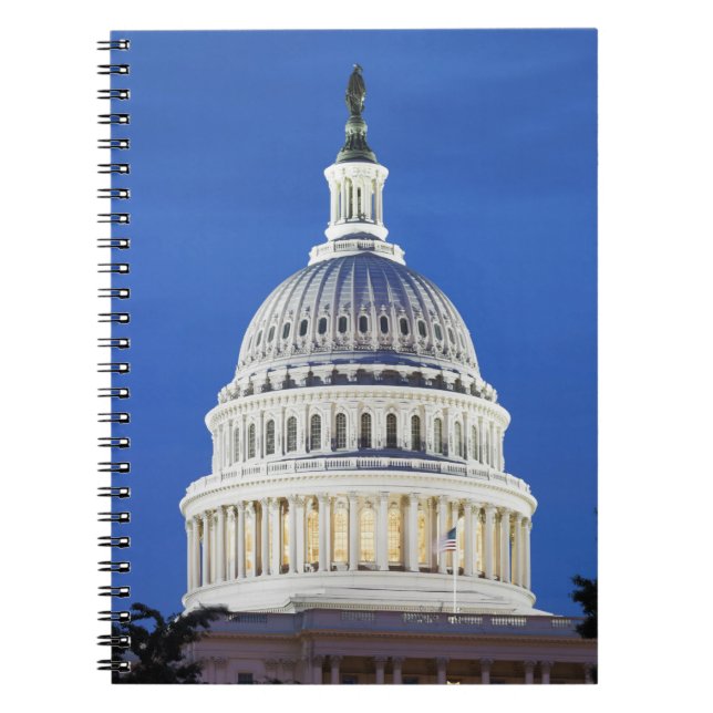 Caderno Espiral U.S. Abóbada do Capitólio (Frente)