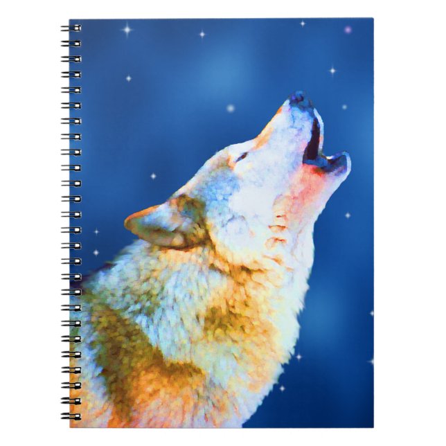 Caderno Espiral Uivo da meia-noite (Frente)