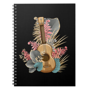 Caderno Espiral Uke Ukulele Guitar - Guitarrista Músico Ukulele