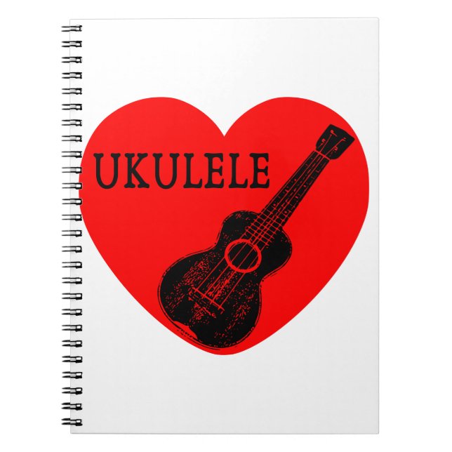 Caderno Espiral Ukulele Love (Frente)