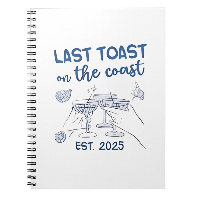 Caderno Espiral Último brinde na costa Est 2025 (Frente)