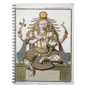 Caderno Espiral Um aspecto de Shiva, 'da viagem Indes auxiliar e