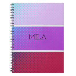 Caderno Espiral Um belo espectro de cores roxas