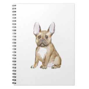 Caderno Espiral Um cachorrinho francês adorável