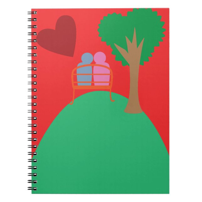 Caderno Espiral Um casal se conhecendo (Frente)