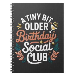 Caderno Espiral Um Clube Social de Aniversário Um Pouco Mais Antig