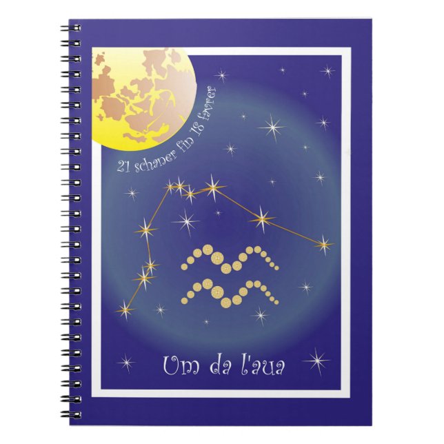 Caderno Espiral Um da l'aua 21 schaner fin (Frente)