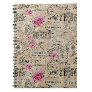 Caderno Espiral Um Design francês Ephemera Series 24