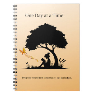 Caderno Espiral Um dia de cada vez - Notebook de reflexão diária
