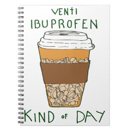 Caderno Espiral Um Dia de Ibuprofeno Venti
