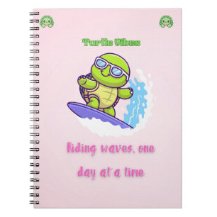 Caderno Espiral Um dia em uma vida de tartaruga-do-tempo para pres