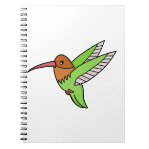 Caderno Espiral Um doce beija-flor