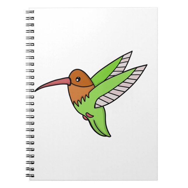 Caderno Espiral Um doce beija-flor (Frente)