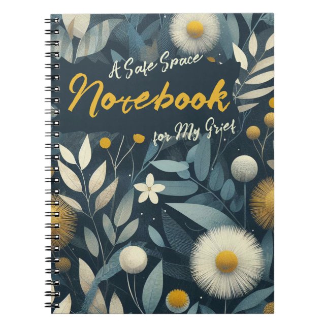 Caderno Espiral Um espaço seguro para o meu luto (Frente)