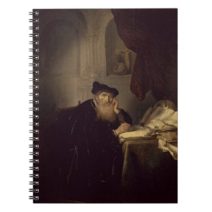 Caderno Espiral Um filósofo, 1635 (óleo no painel)