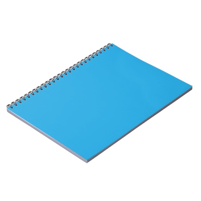 Caderno Espiral um fundo azul com um gato preto e branco (Left Side)