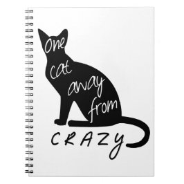 Caderno Espiral Um gato longe de LOUCO