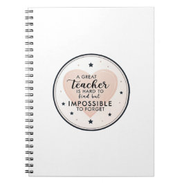 Caderno Espiral Um Grande Professor é Difícil de Encontrar – prese