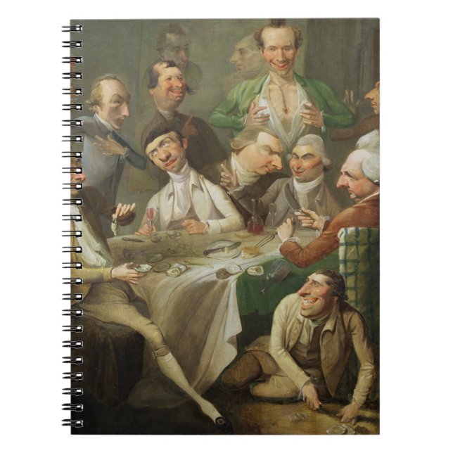 Caderno Espiral Um grupo da caricatura, c.1776 (óleo em canvas) (Frente)