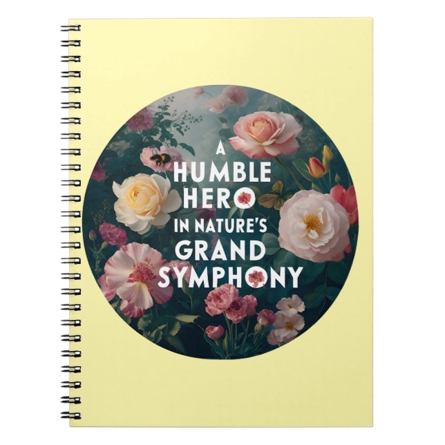 Caderno Espiral Um Humilde Herói na Grande Sinfonia da Natureza (Frente)