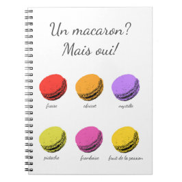 Caderno Espiral Um macarão? Mais oui!