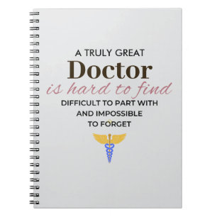 Caderno Espiral Um Médico Verdadeiramente Grande – Apreciação