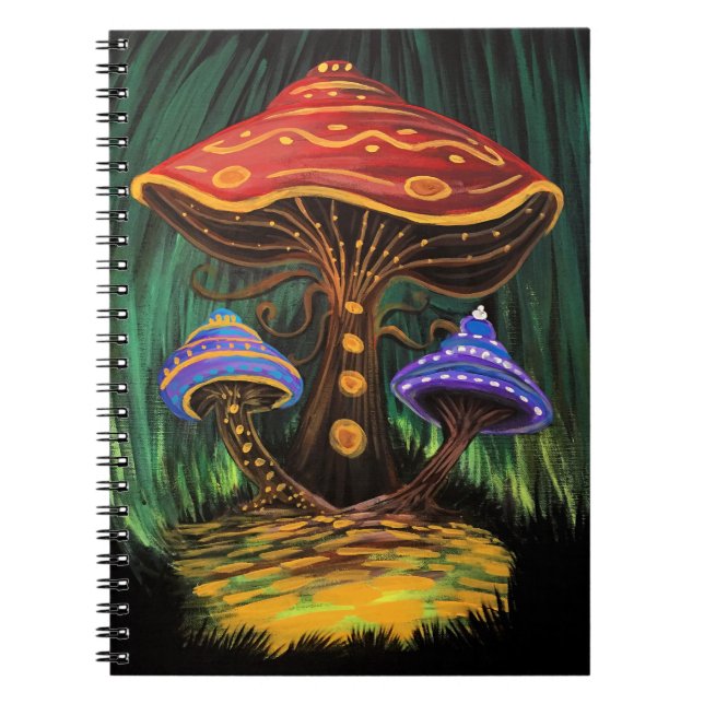 Caderno Espiral Um Mundo De Cogumelo (Frente)