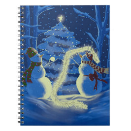 Caderno Espiral Um Natal de Boneco de Neve