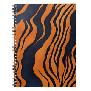 Caderno Espiral Um notebook com faixas de tigre impressionantes