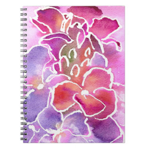 Caderno Espiral Um notebook emblemático cor-de-rosa e espiral Mauv