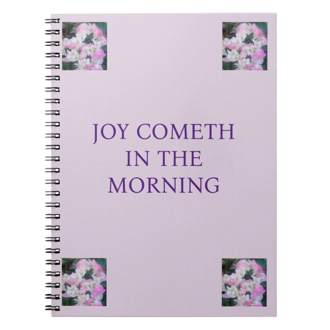 Caderno Espiral Um notebook encorajador (Frente)