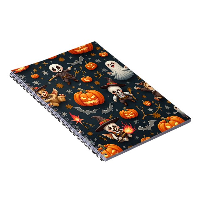 Caderno Espiral um notebook Halloween (Lado Direito)